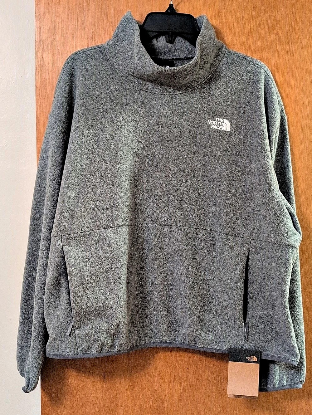 The North Face Anchor Funnel Neck Gray Fleece XXL